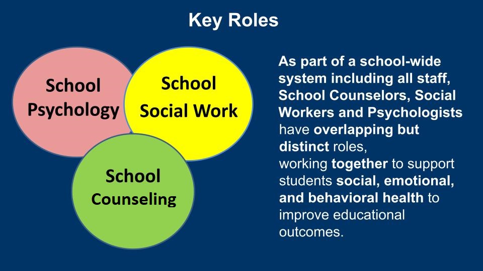 Key Roles School Counselor Social Worker Psychologist